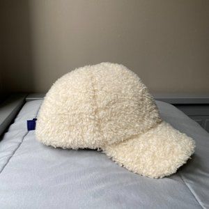 COS Kids' Wool Mix Teddy Baseball Cap Off White